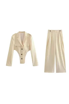 ‘ Ian’ Swimsuit-Inspired Blazer & Trousers (Sold Separately)