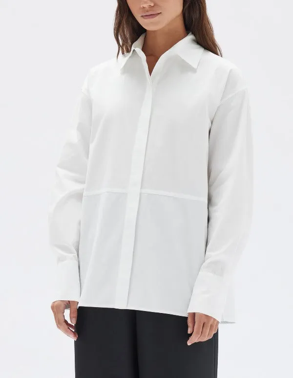 Astrid Cotton Poplin Shirt White
