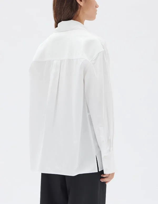 Astrid Cotton Poplin Shirt White