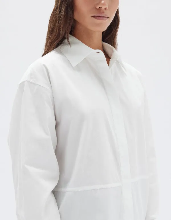 Astrid Cotton Poplin Shirt White