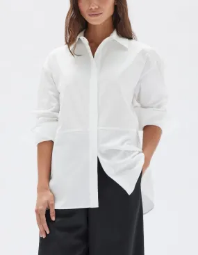 Astrid Cotton Poplin Shirt White