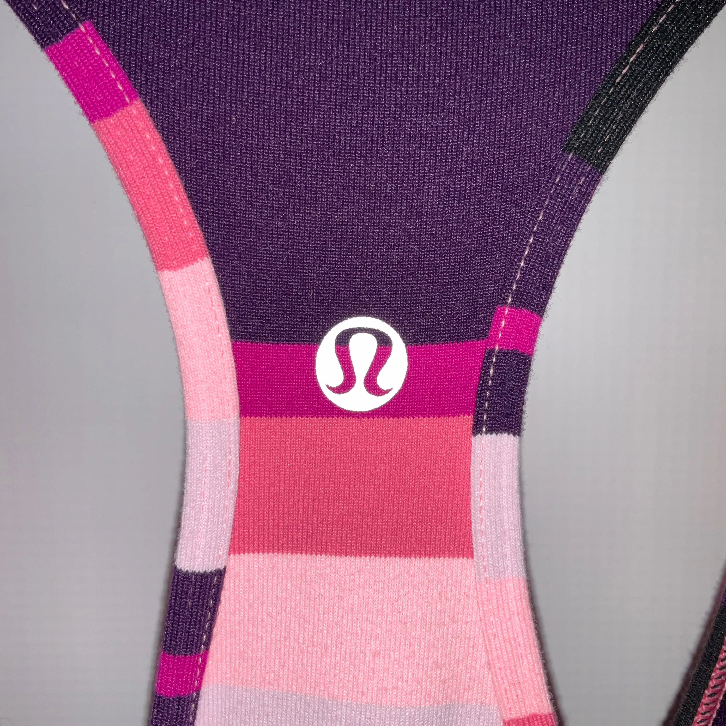 Athletic Tank Top By Lululemon In Striped Pattern, Size: 6