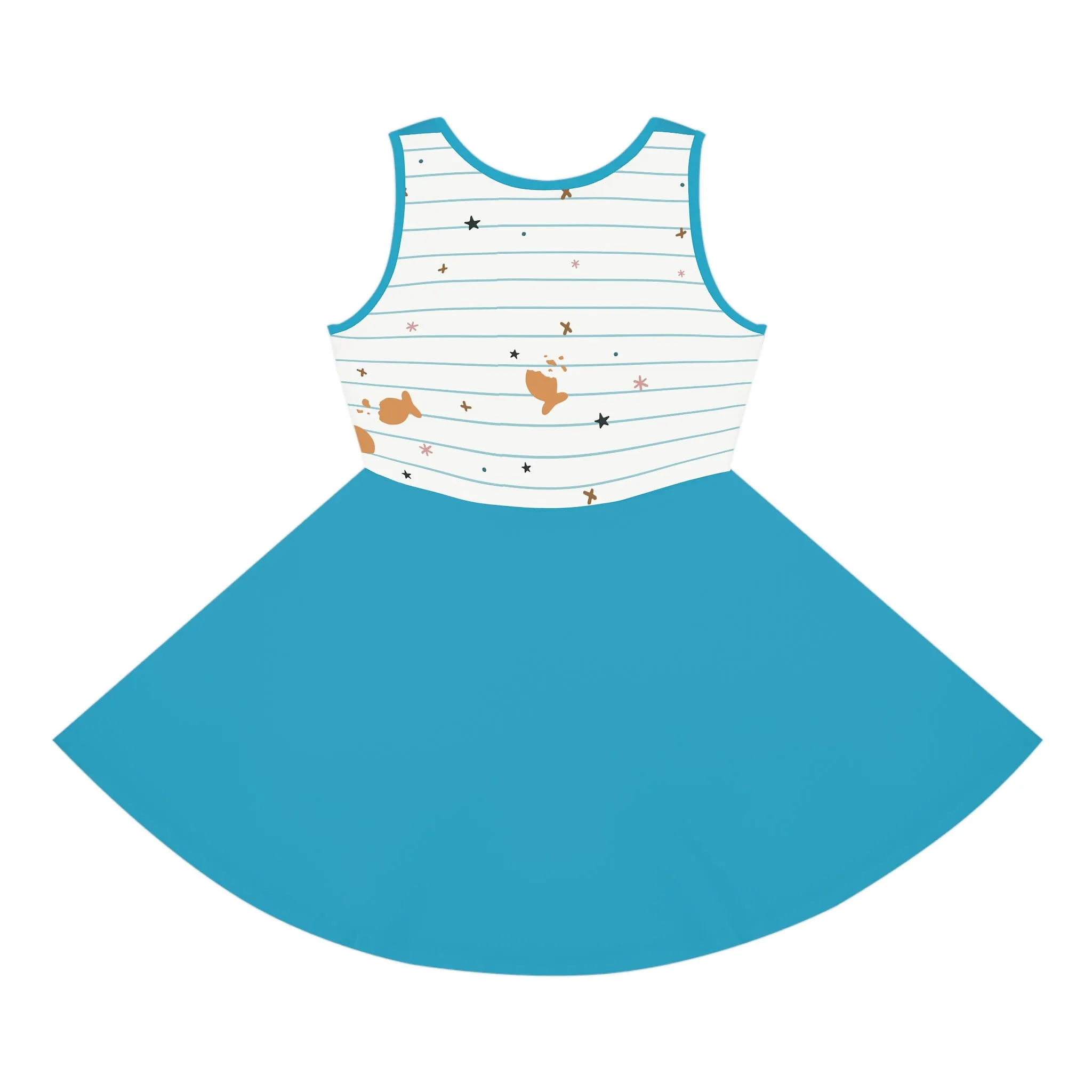 Back to School Girls' Sleeveless Sundress