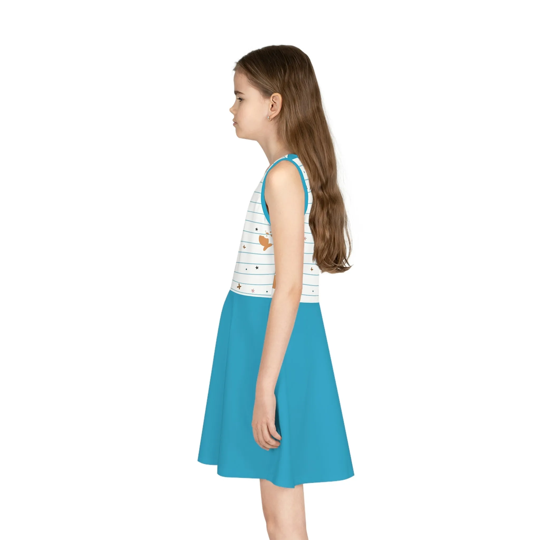 Back to School Girls' Sleeveless Sundress