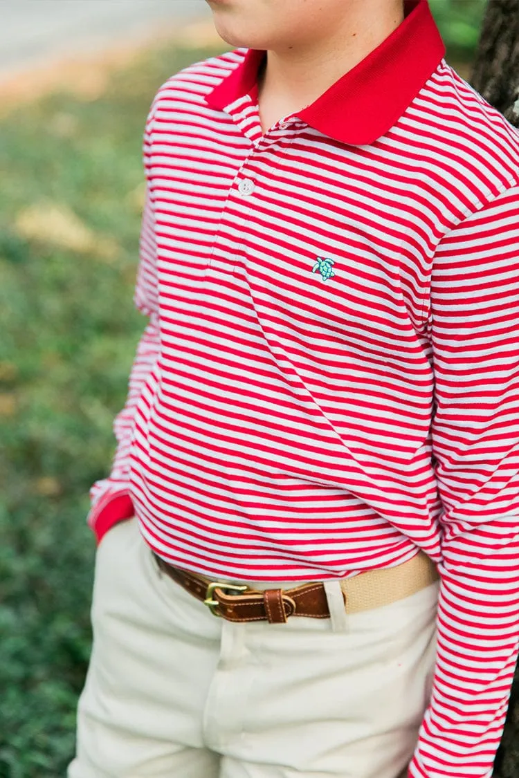 Bailey Boys Long Sleeve Stripe Polo