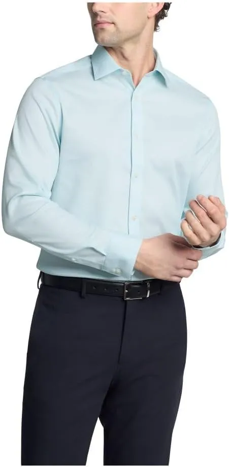 Calvin Klein Men's Dress Shirt Non Iron Stretch Slim Fit Solid