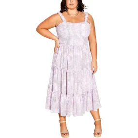 City Chic Womens Plus Floral Long Sundress