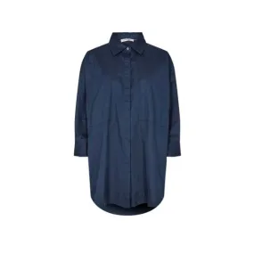 Co'couture Cotton Crisp Pocket Shirt Navy 22495849