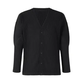 Collarless Pleated Blazer