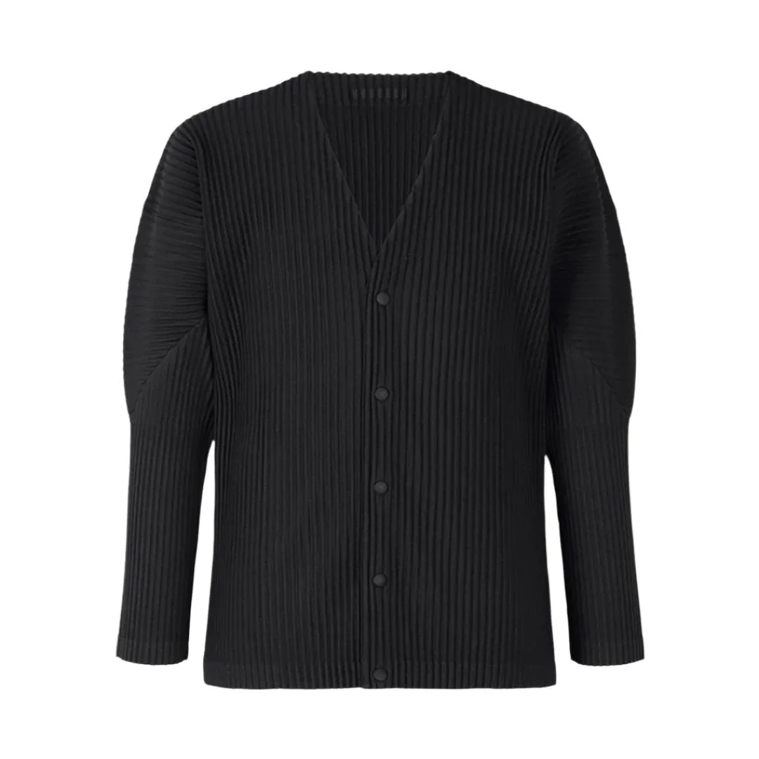 Collarless Pleated Blazer