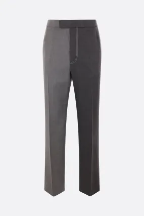 Contrast Stitch Twill Trousers