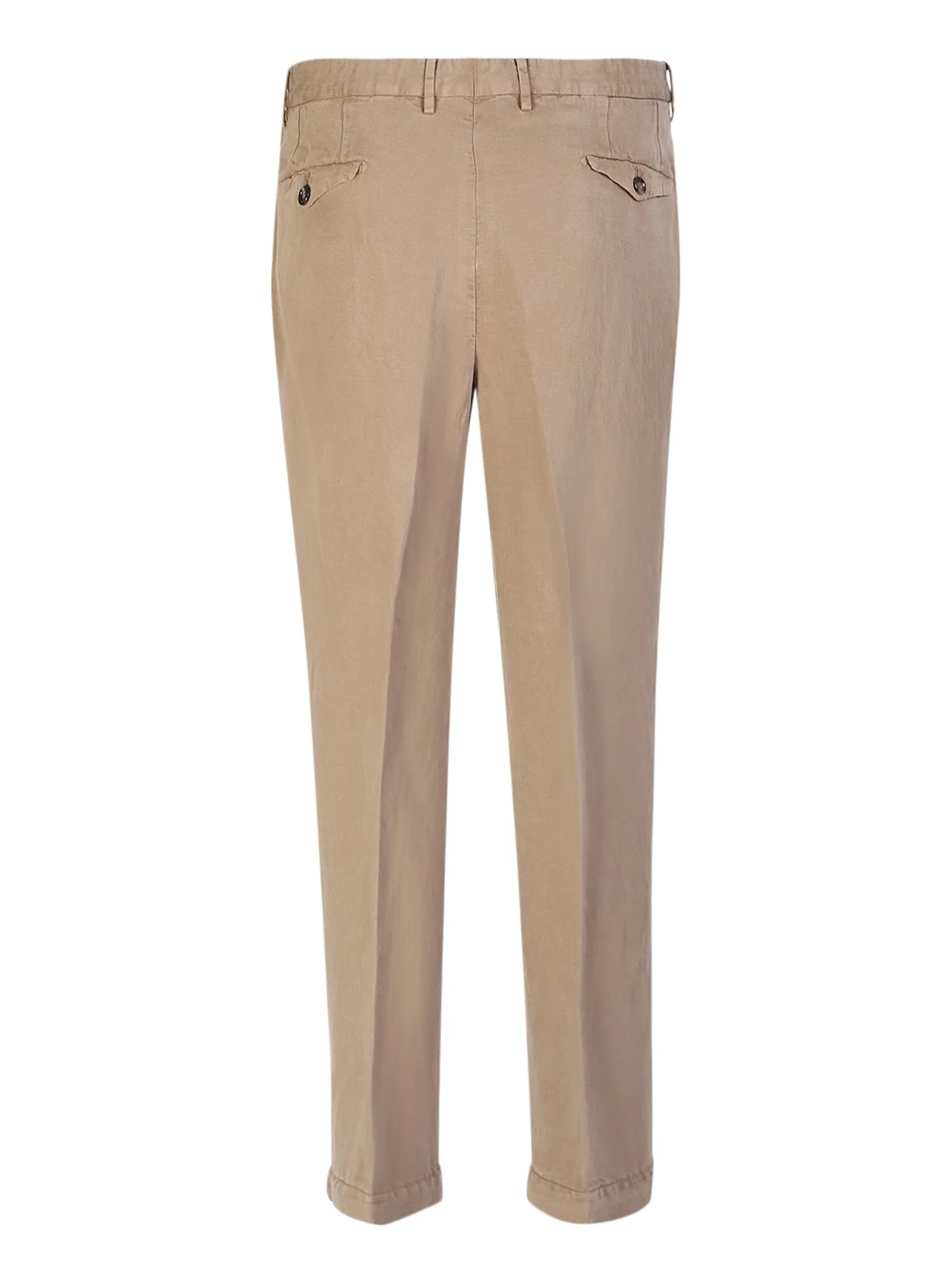 Dark beige slim trousers