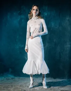 Double Layered Taffeta Skirt