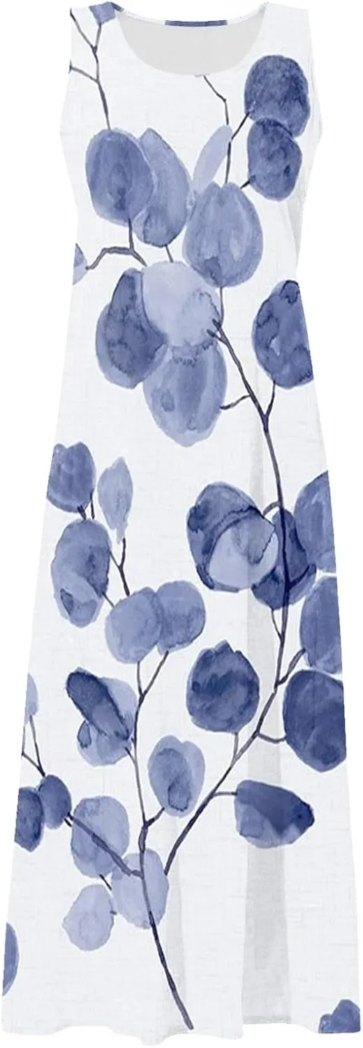 Dresses for Women 2024 Sleeveless Maxi Dress Sun Dresses for Women 2024 Sundress for Women Casual Dresses for Women