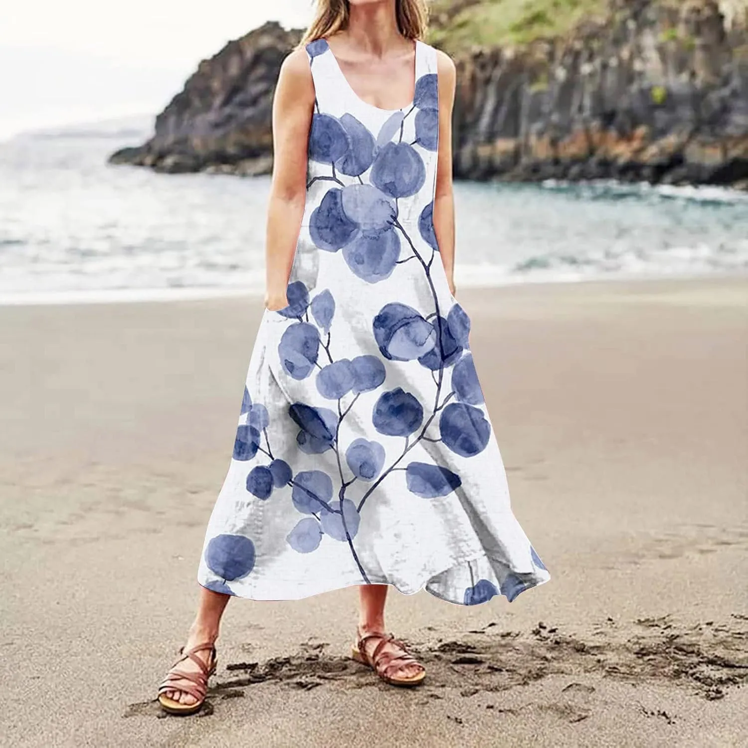 Dresses for Women 2024 Sleeveless Maxi Dress Sun Dresses for Women 2024 Sundress for Women Casual Dresses for Women