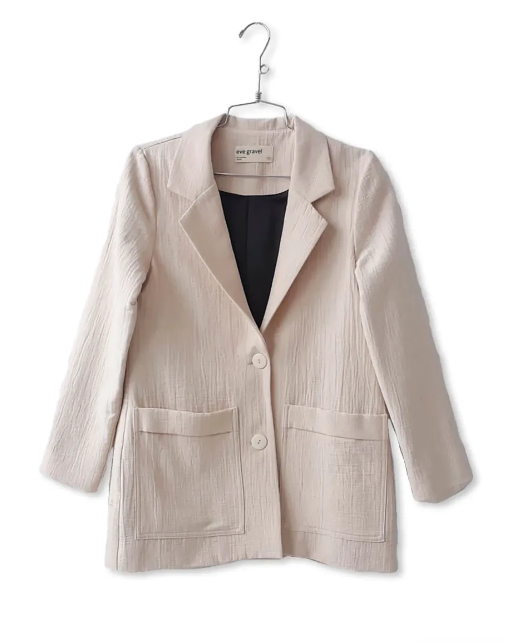 Eve Gravel Living on Video Blazer in Salt - M