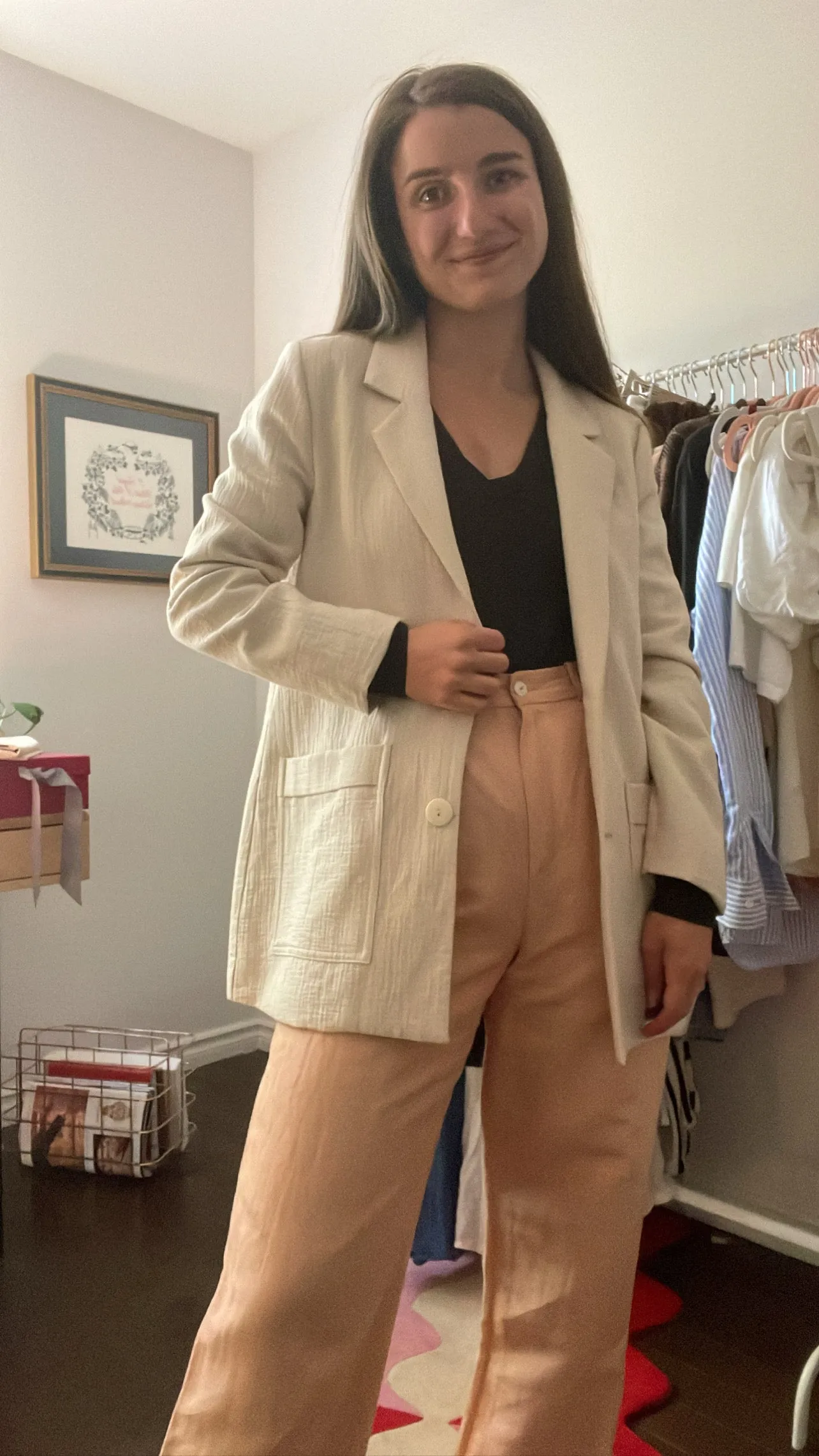 Eve Gravel Living on Video Blazer in Salt - M
