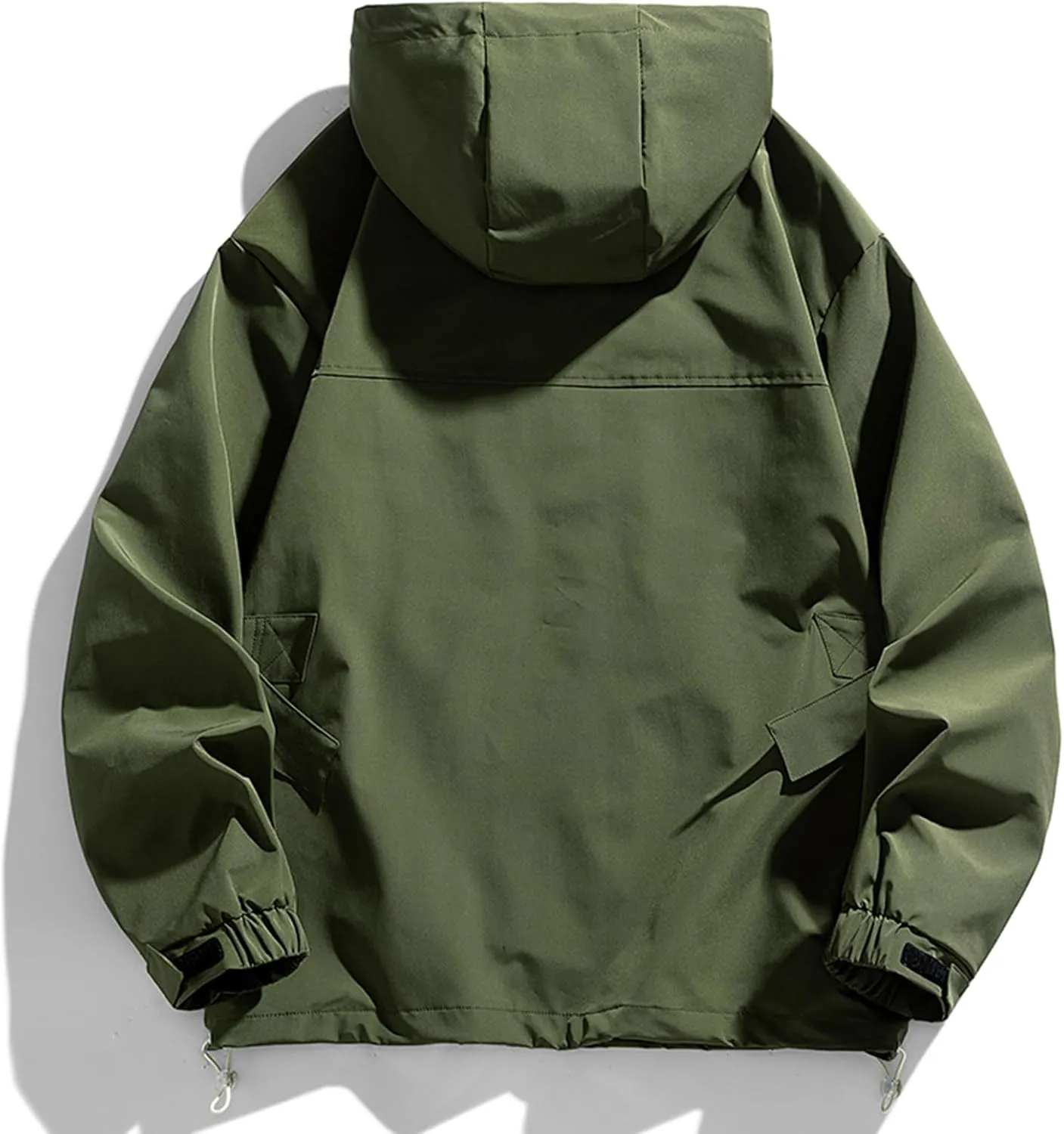 FoxQ Mens Jacket Casual Lightweight Hooded Windbreaker softshell Easy-Care Zip-Up Versatile Outdoor Comfort Activities Coat