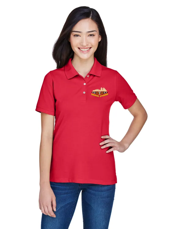 GREATER PITTSBURGH GTO CLUB Embroidered Ladies Cotton Blend polo