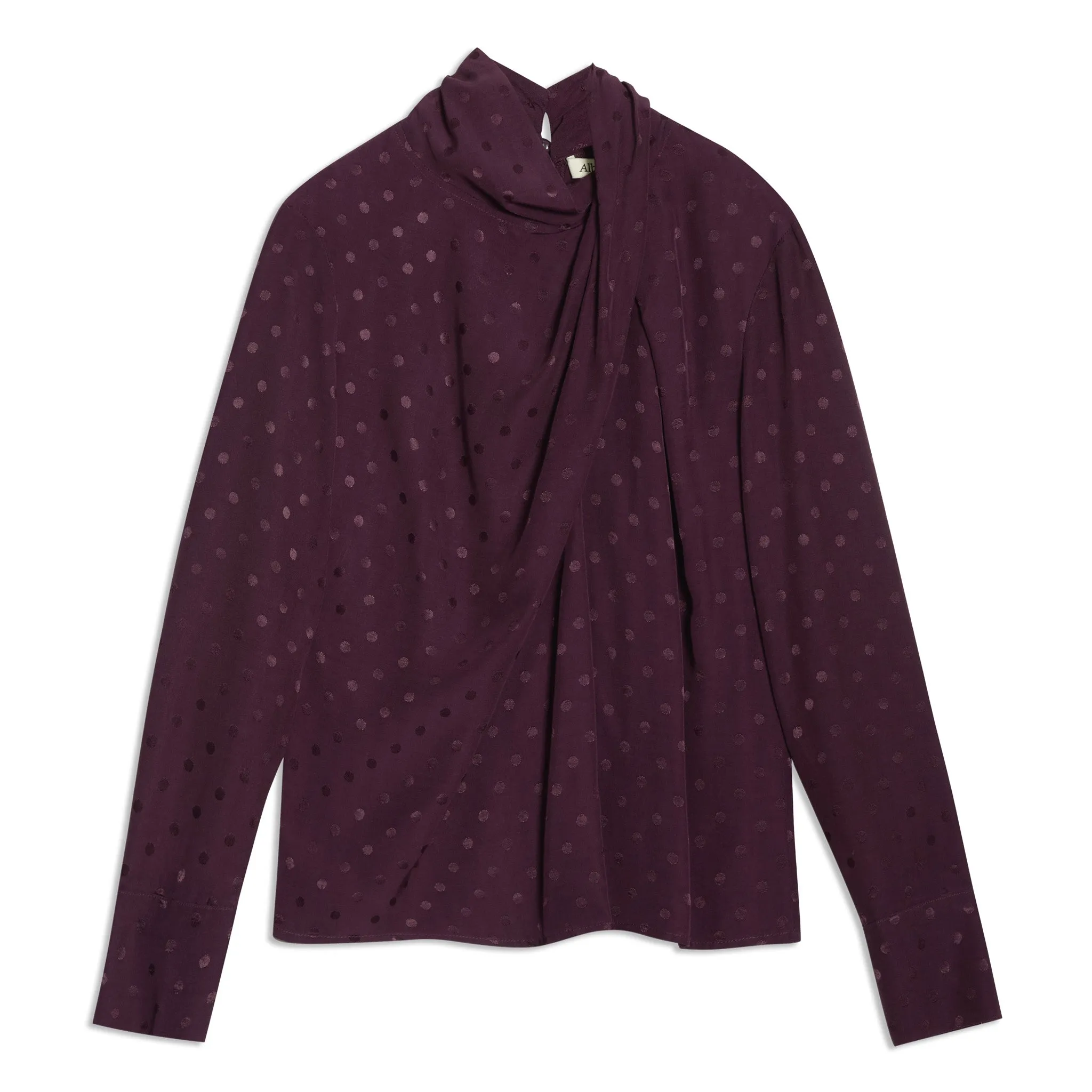 Jacquard Twist Neck Top