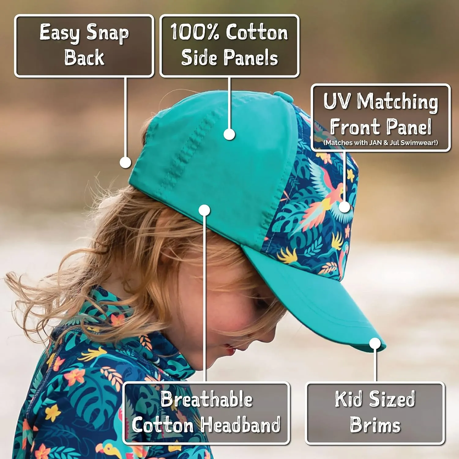 JAN & JUL Kids' Adjustable Xplorer Baseball Cap