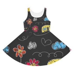 Kids Doodle Playground - Inovax Girl's Sleeveless Sundress
