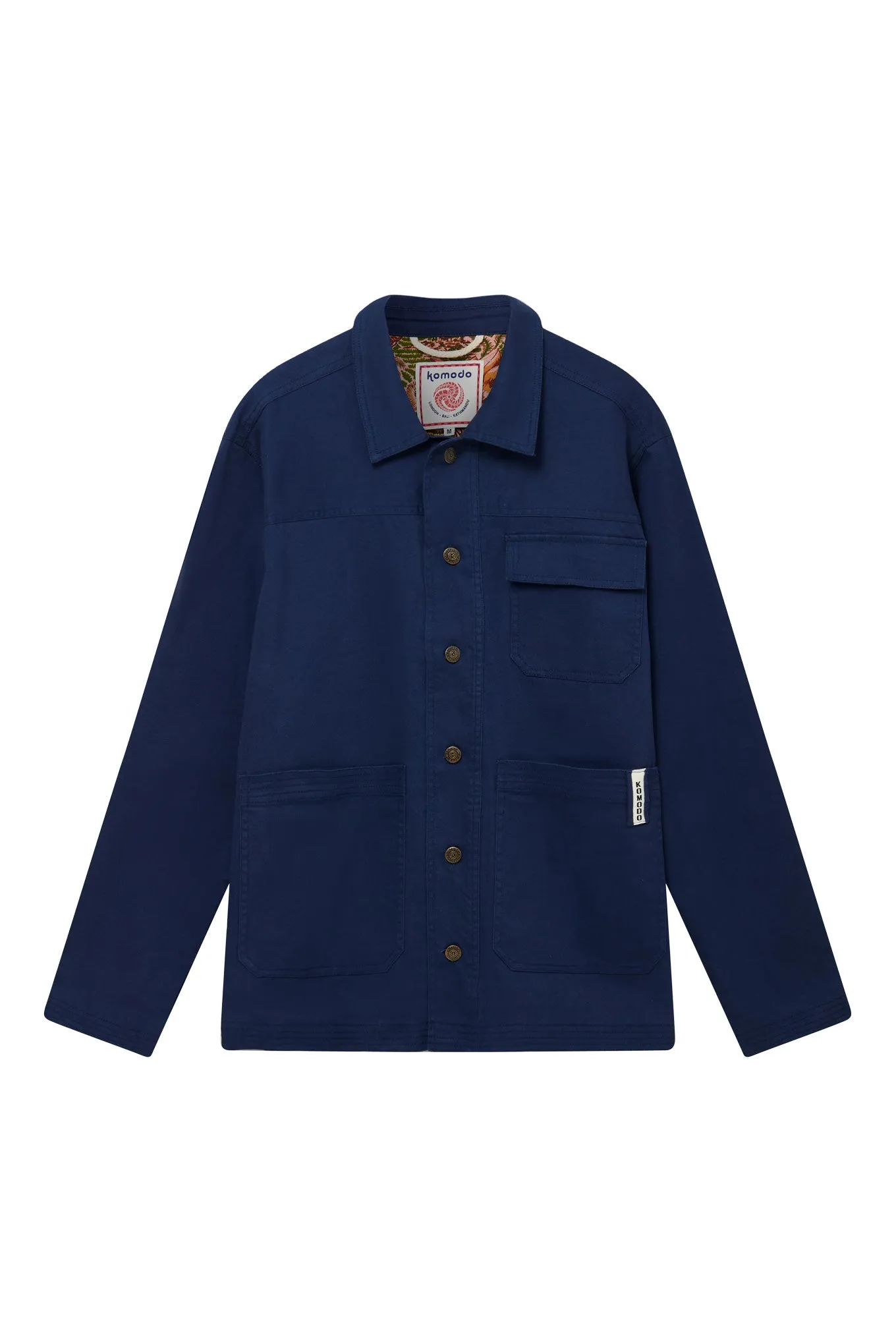 Landon Cotton Jacket Navy Blue