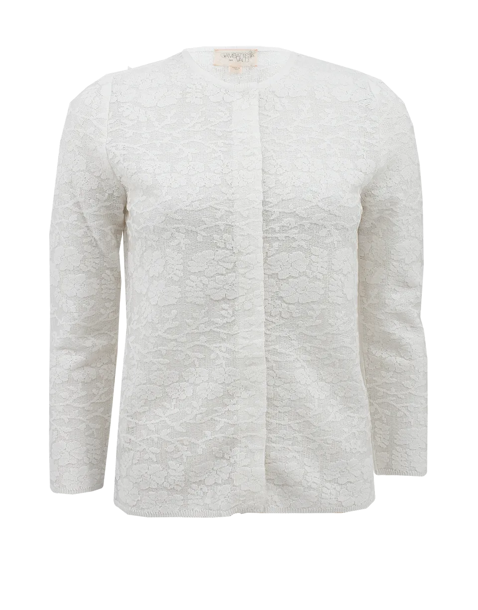 Long Sleeve Crewneck Cardigan