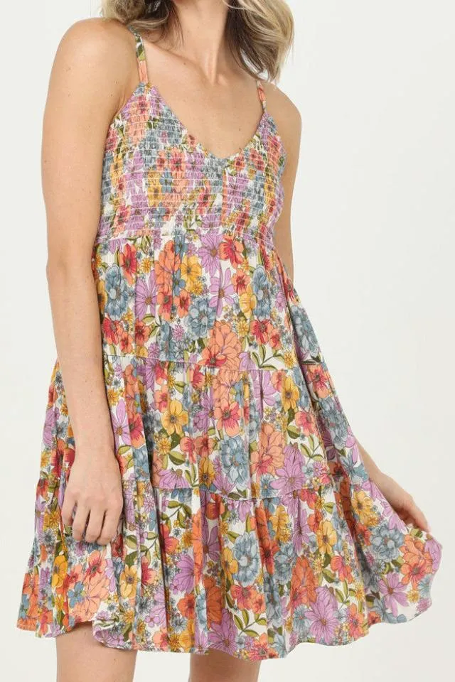 Mellowed Out Smocked Sundress