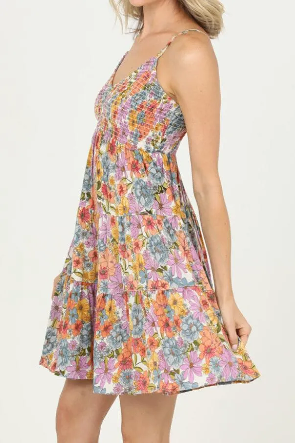 Mellowed Out Smocked Sundress