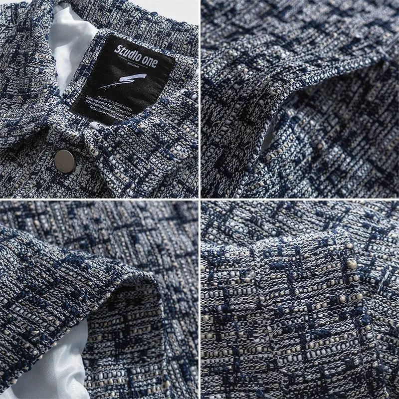 Men Jacket Spring Shirt Men Retro Loose Versatile Coat