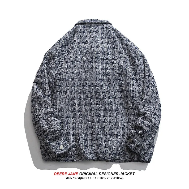 Men Jacket Spring Shirt Men Retro Loose Versatile Coat