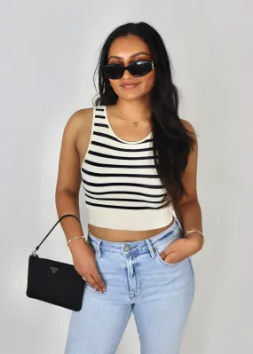 Not My Fault Tank ★ Ivory & Black