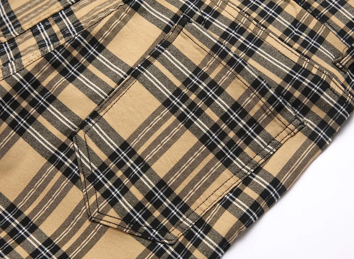 NOVOCCT Plaid Pants for Men - Skinny Mens Dress Pants - Stretch Slim Fit Business Casual Dress Chinos for Men