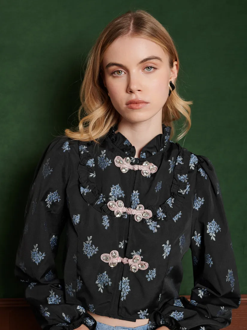 Onyx Floral Top