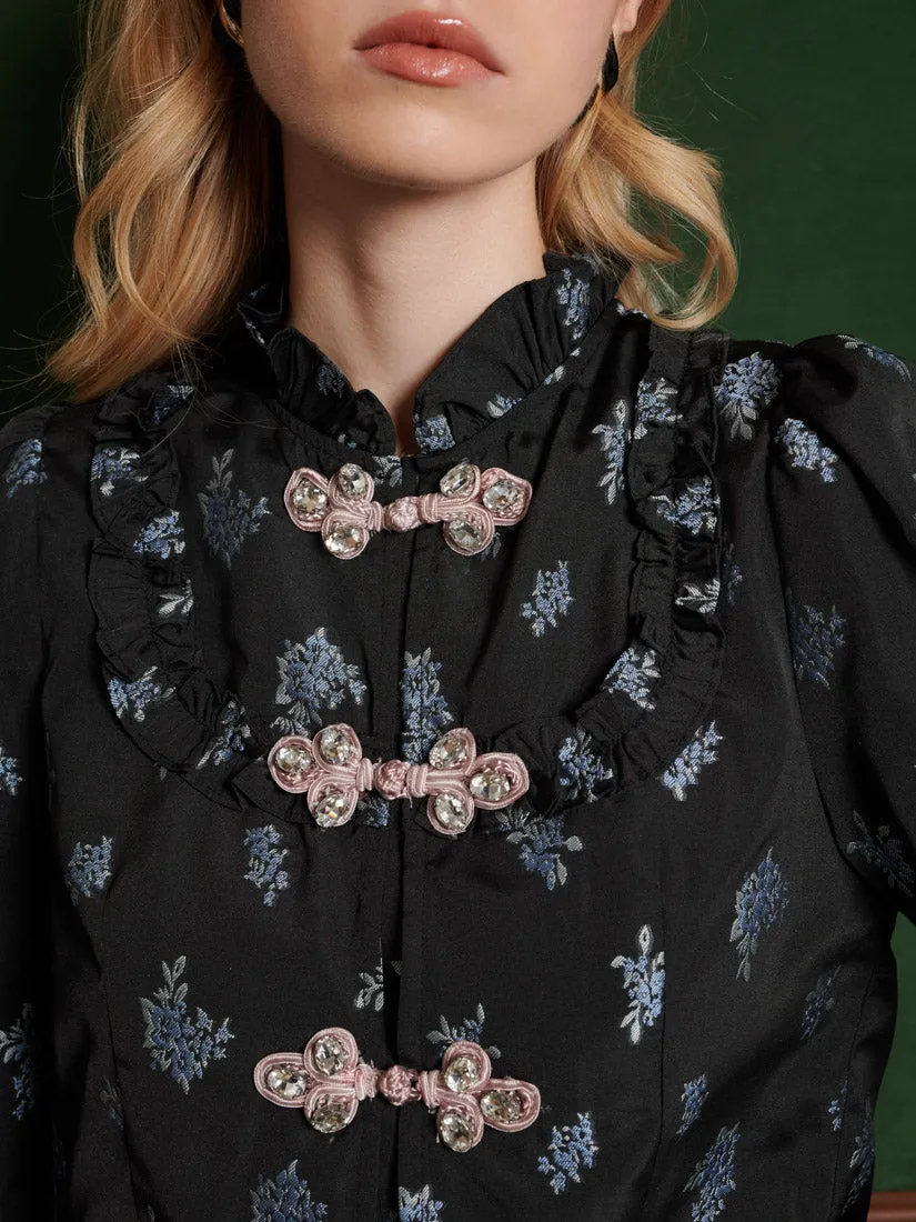 Onyx Floral Top