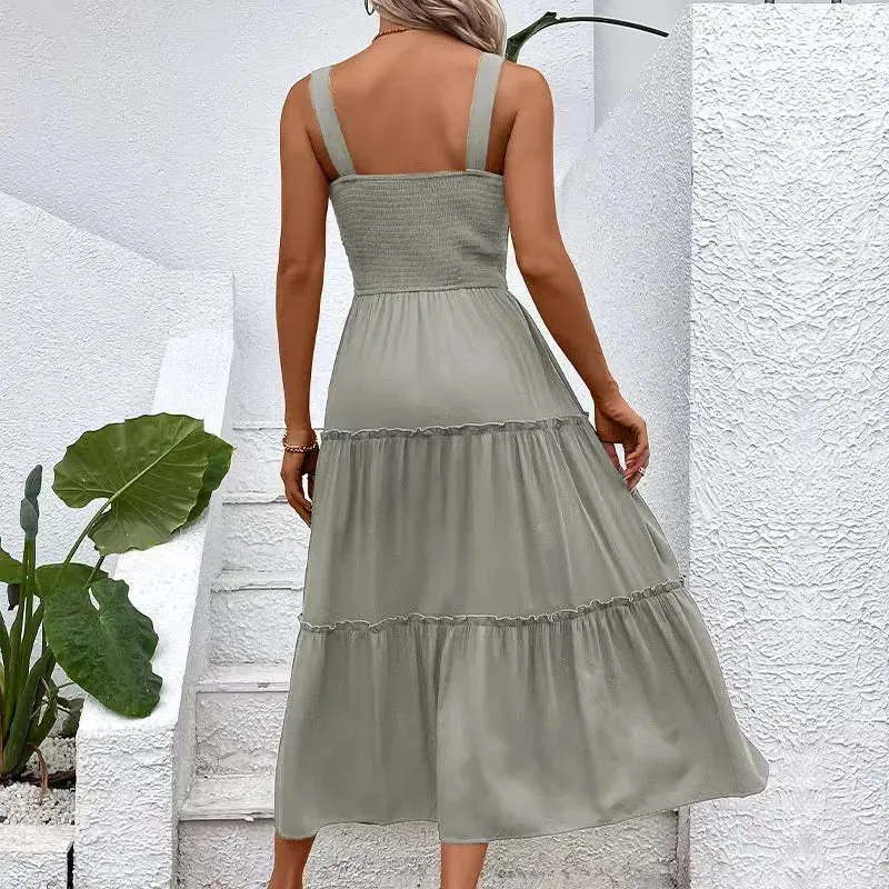 Pink Midi Sundress