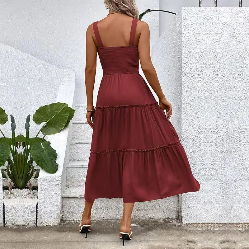 Pink Midi Sundress