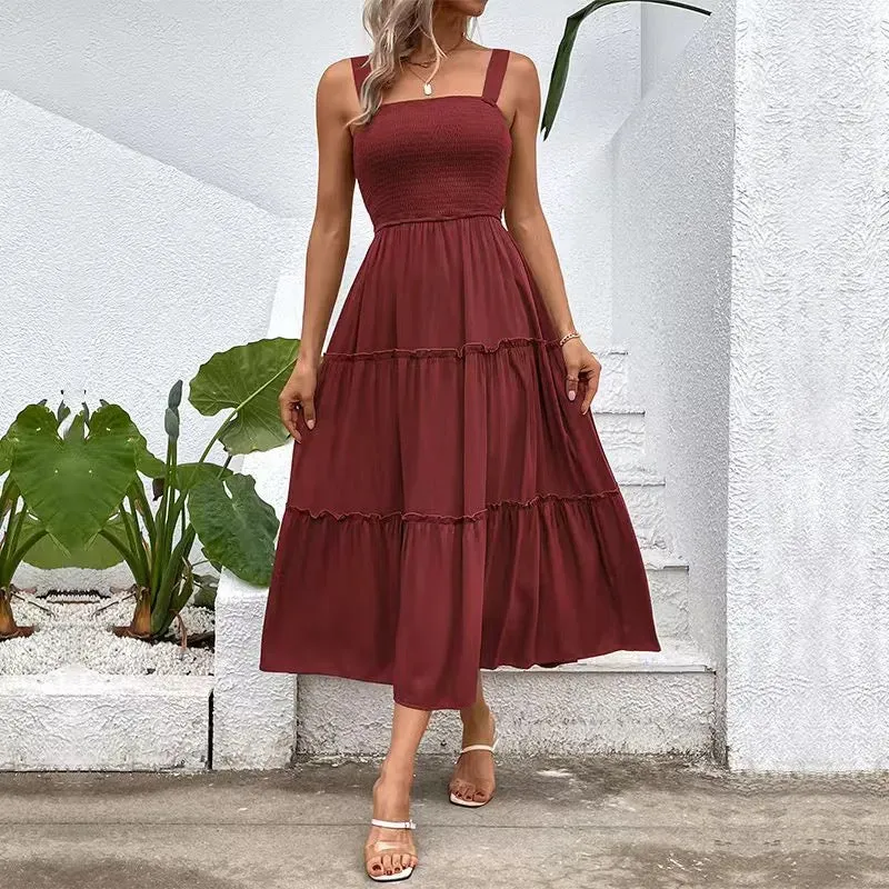 Pink Midi Sundress
