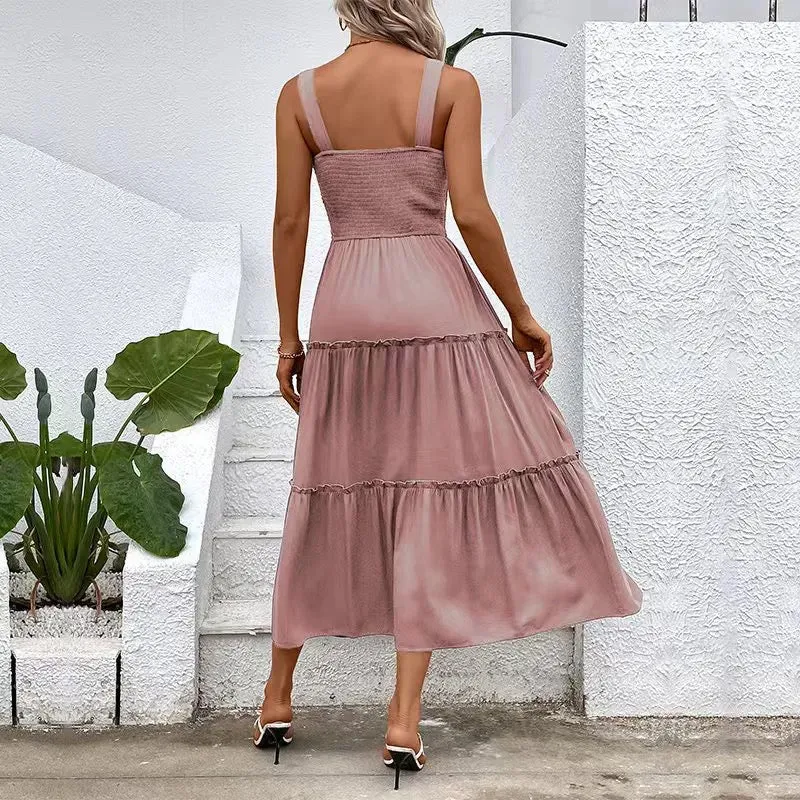 Pink Midi Sundress