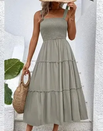 Pink Midi Sundress