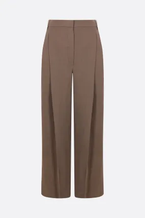 Pleated Linen Blend Trousers