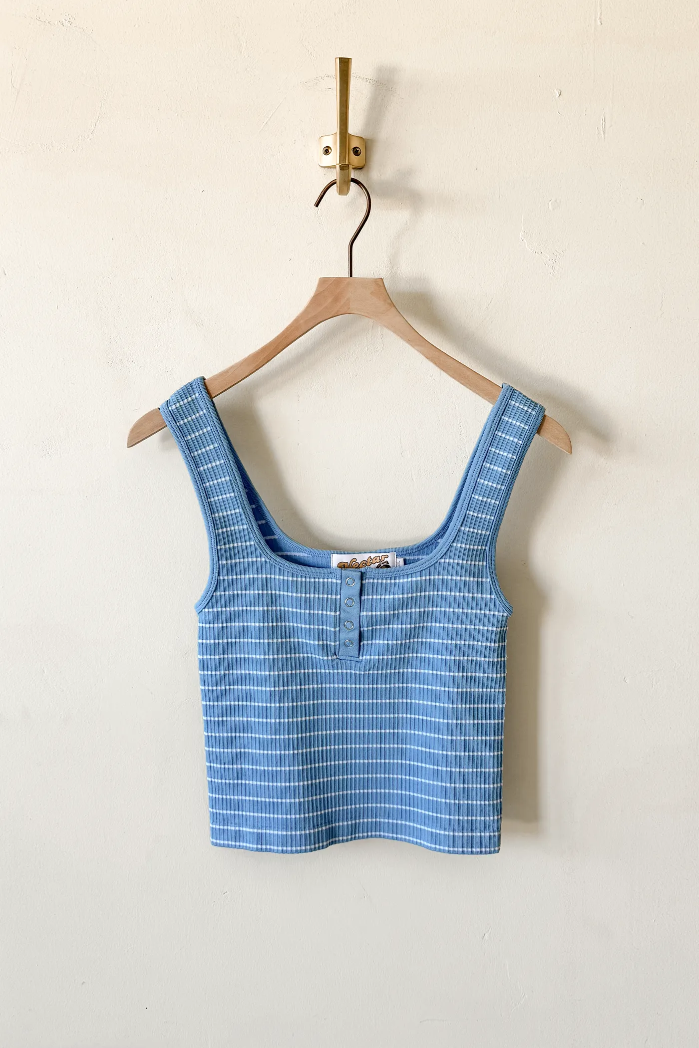 Ribbed Button Tank