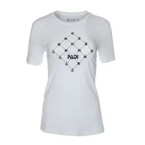 Scuba Pattern Tee - Crisp White