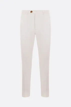 Slim-fit Gabardine Cotton Trousers