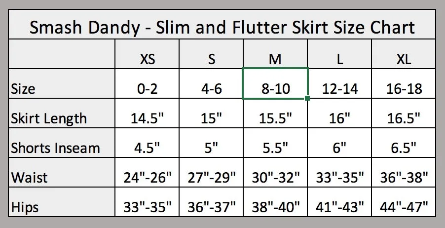 Splatter Print Flutter Golf, Running, Tennis Skort