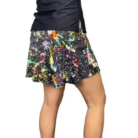 Splatter Print Flutter Golf, Running, Tennis Skort