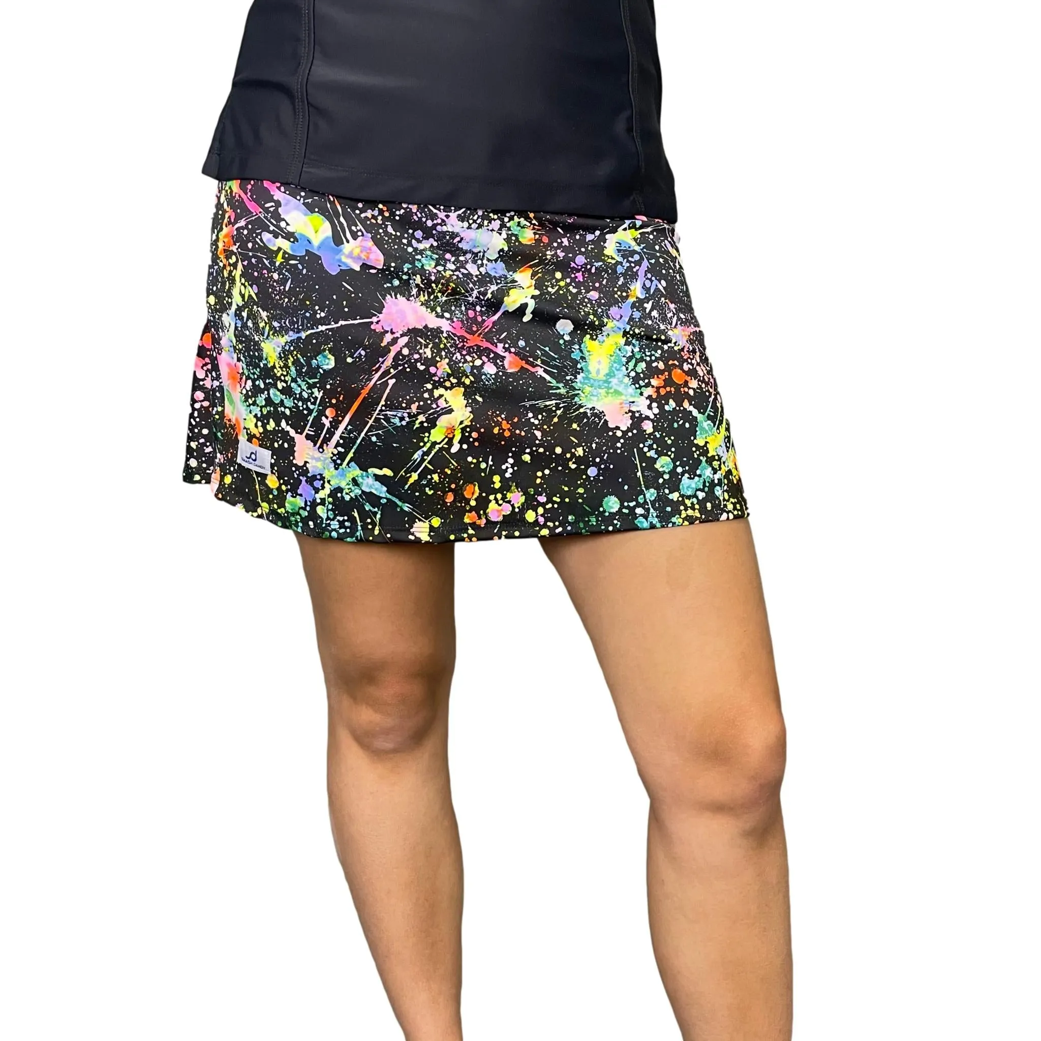 Splatter Print Flutter Golf, Running, Tennis Skort