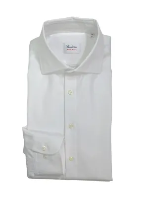 Stenströms - Crisp White Poplin Shirt 41