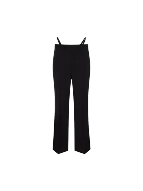 Straight-Leg Mohair Pants